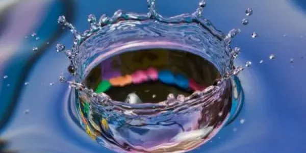 A water dropped into water